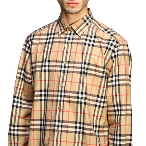 long sleeve burberry men shirt|burberry black long sleeve shirt.